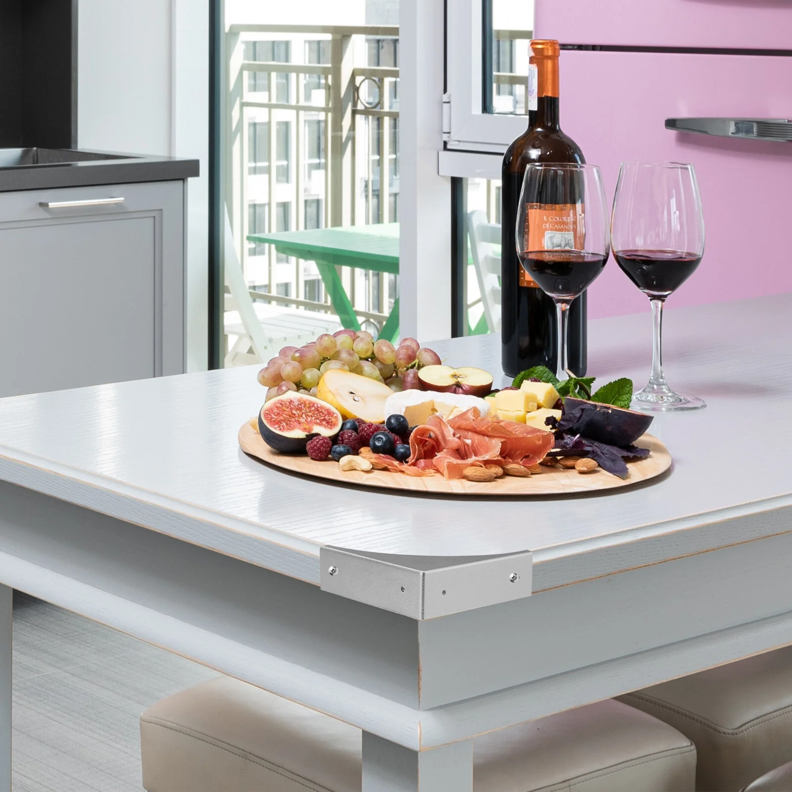 

4 Pcs Safety Mask Decorative Corner Covers Kitchen Cabinet Brackets Carassosories Coffee Table Guards Metal Bumpers