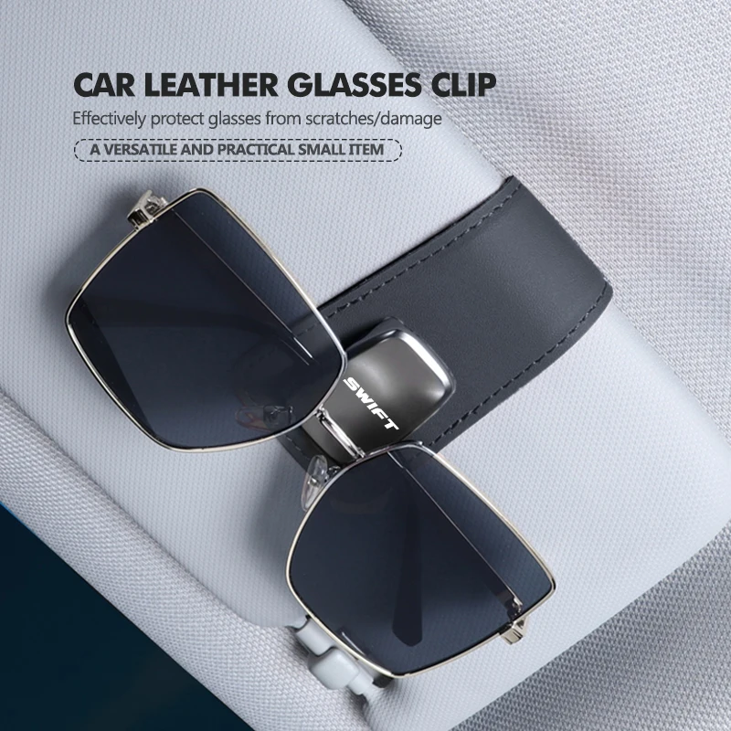 Для Suzuki автомобильный солнцезащитный козырек кожаный минималистичный зажим для