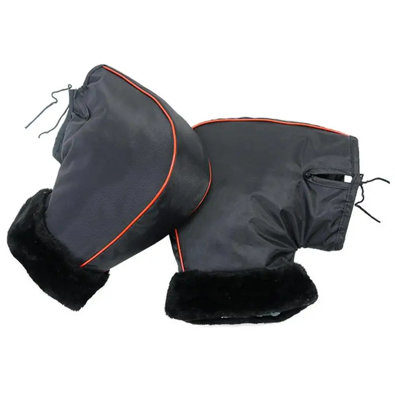 

Motorcycle Handlebar Warm Handlebar Glove Waterproof Windproof Warm Handlebar Cover Winter Cold-Proof Warm Glove 1 Pair