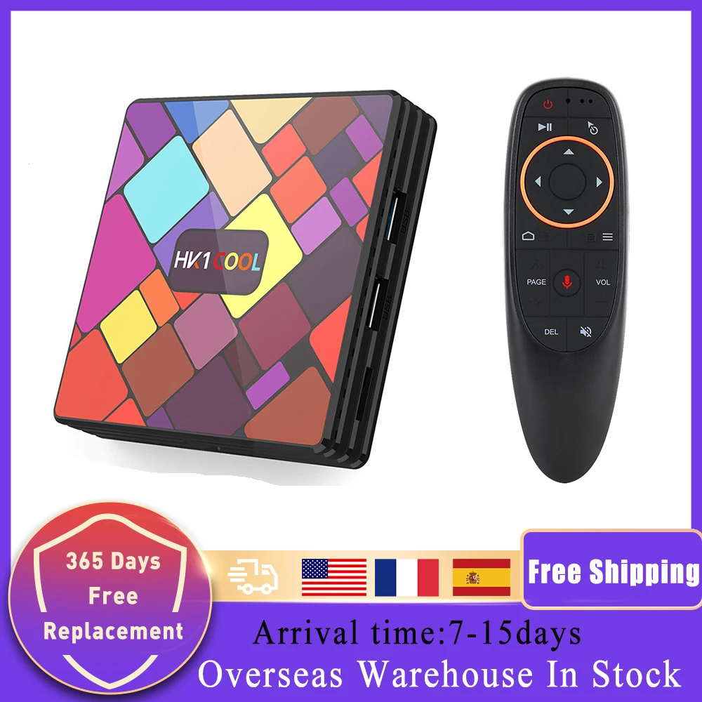

HK1 Cool Smart TV Box 4K HD Android 11.0 HDR 4GB RAM 64GB ROM Multi Language 2.4G 5G Dual Wifi Media Player Set Top Box