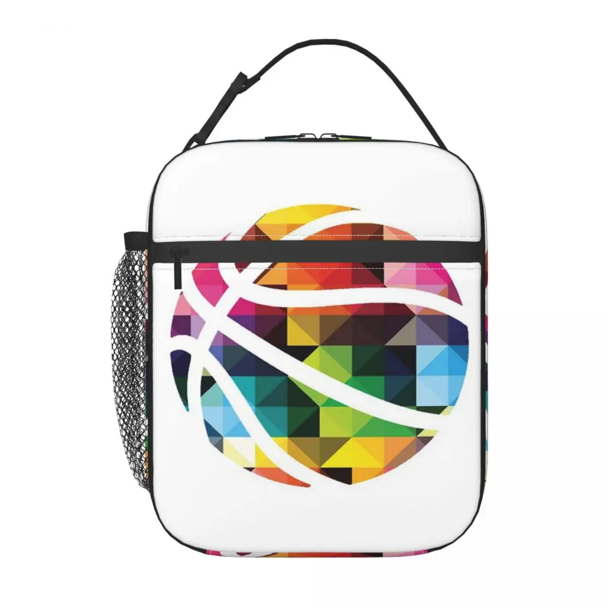 

Изолированная сумка для обеда для баскетбола, персонализированная ткань Оксфорд, школьный подарок на день рождения, настраиваемый