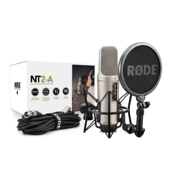 Конденсаторный микрофон RODE NT2A с несколькими узорами и большой диафрагмой для