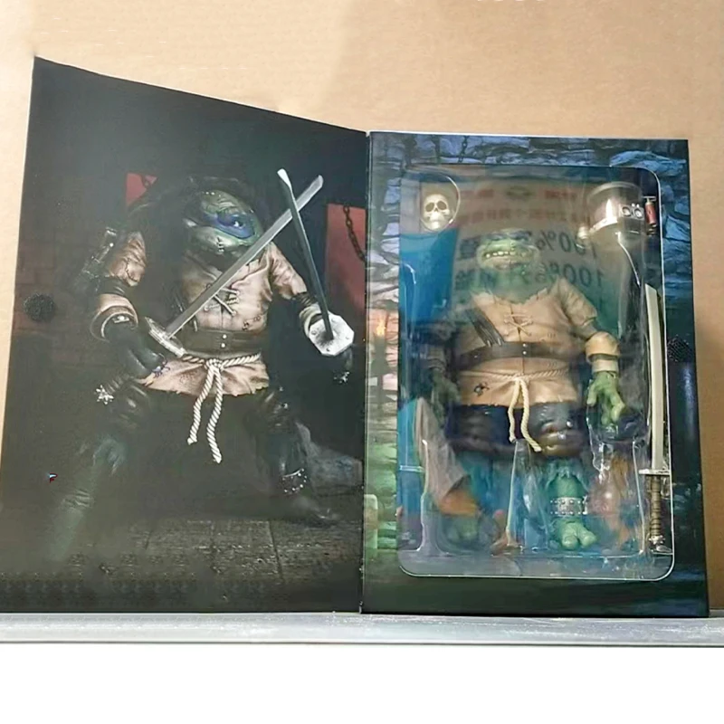 

In Stock Genuine Neca 7-inch Action Figure Teenage Mutant Ninja Turtles Classic Movie Tie-in Leonardo Model Toy Kids Gift