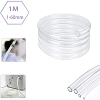 1m clear transparent silicone rubber hose 1 60mm out diameter flexible silicone tube