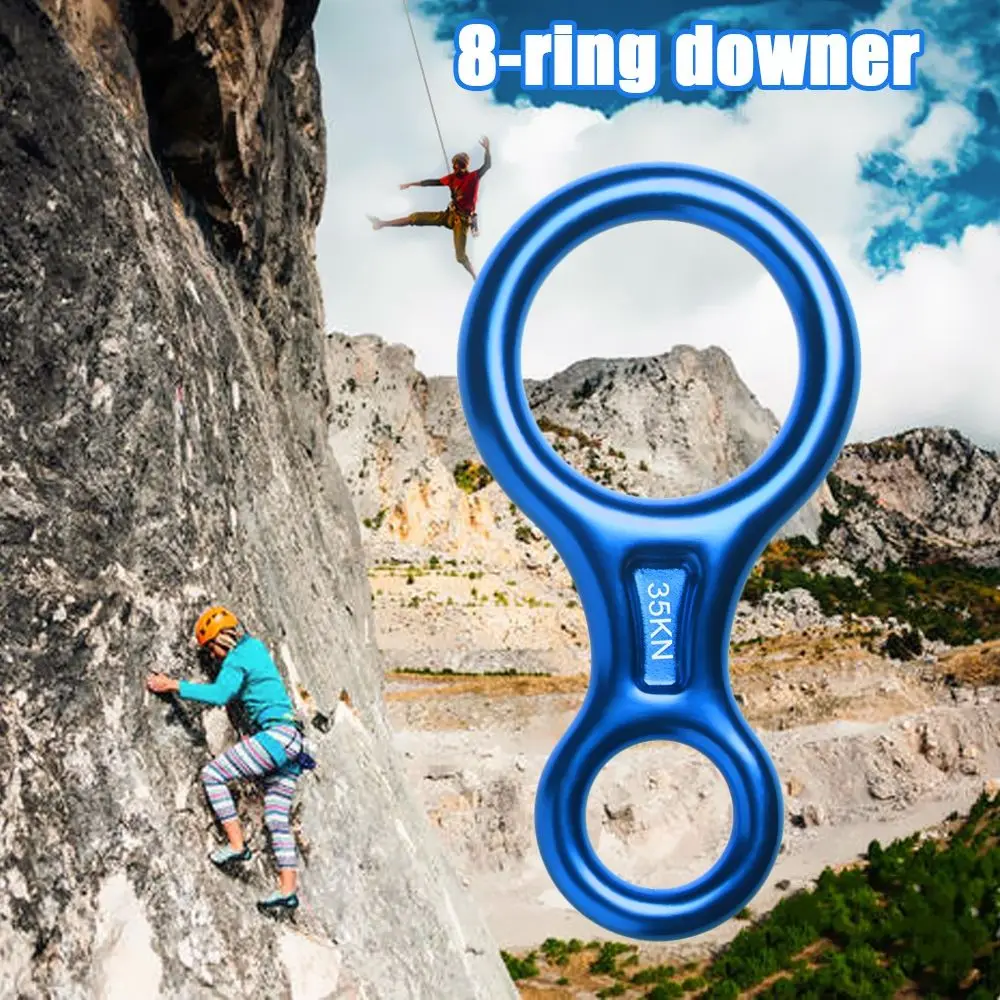 Скалолазание спуск 35KN фигурка 8 слов веревка скалолазание кольцо восемь колец