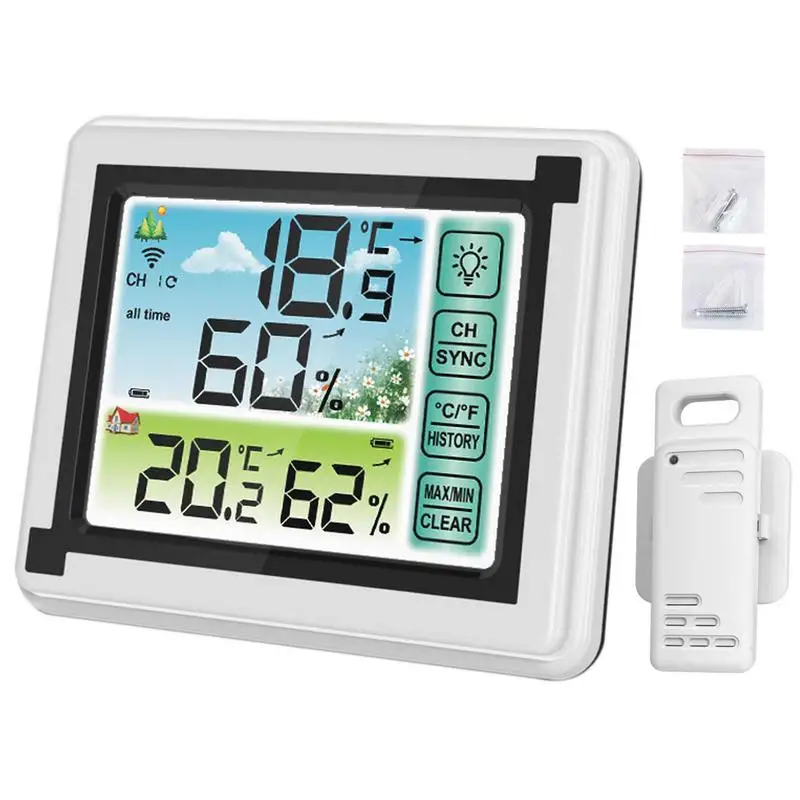 

Indoor Outdoor Thermometer Wireless Digital Wireless Thermometer Indoor Outdoor Outdoor Temp Gauge With Temperature And Humidity