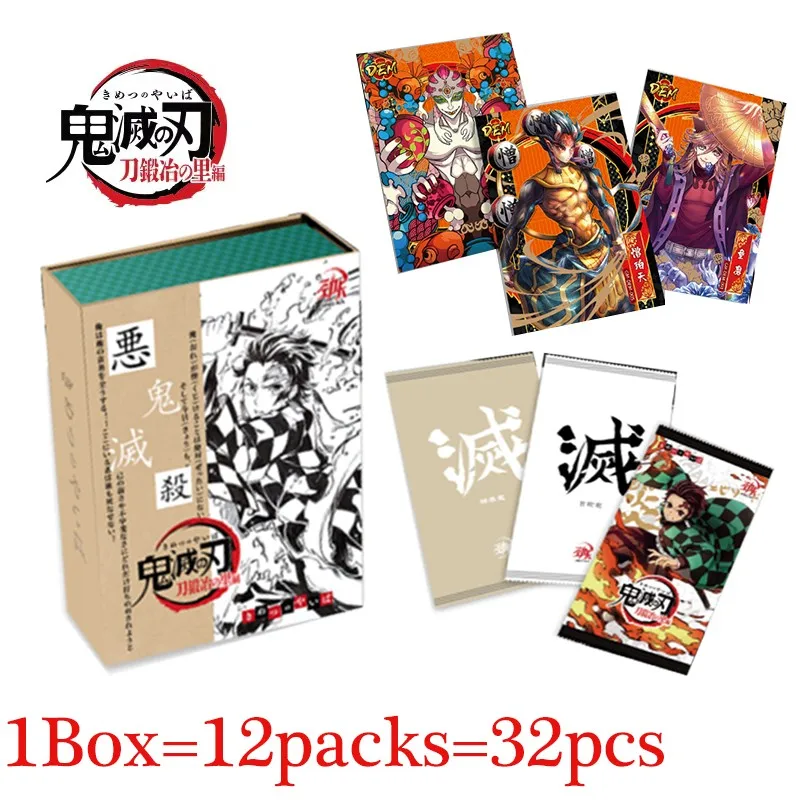 

New Demon Slayer Cards Kimetsu No Yaiba Booster Box Kamado Nezuko Kochou Shinobu BCR EX DEM Rare Card Toy For Children Gifts
