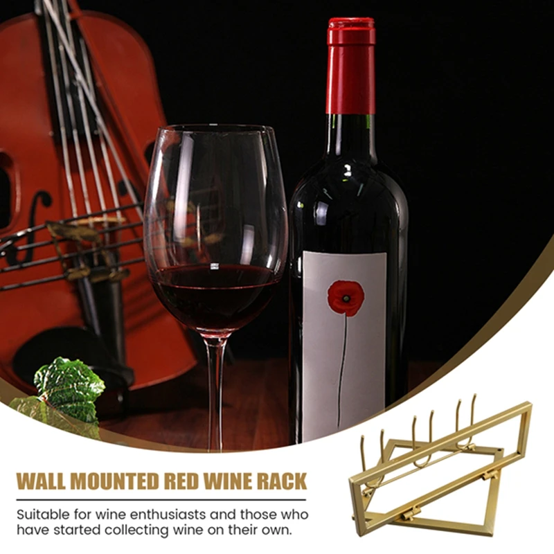 Настенная Винная стойка для винных бутылок