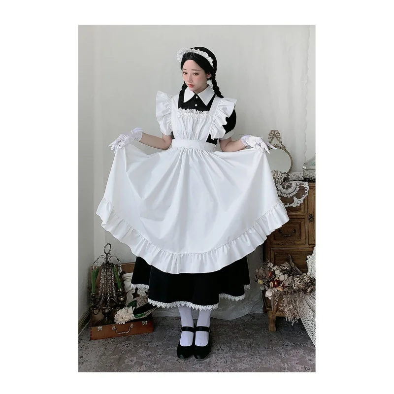 

Women's Maid Outfit Anime Long Dress French Court Maid Dress Lolita Dresses Cosplay Costume
