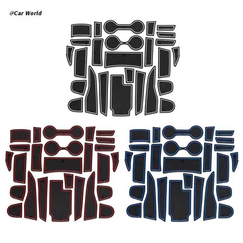 

6XDB Armrest Secondary Storage Glove Box Center Console Liner for Colorado 2015-21 Interior Non-Slip Anti Dust Inserts Mats