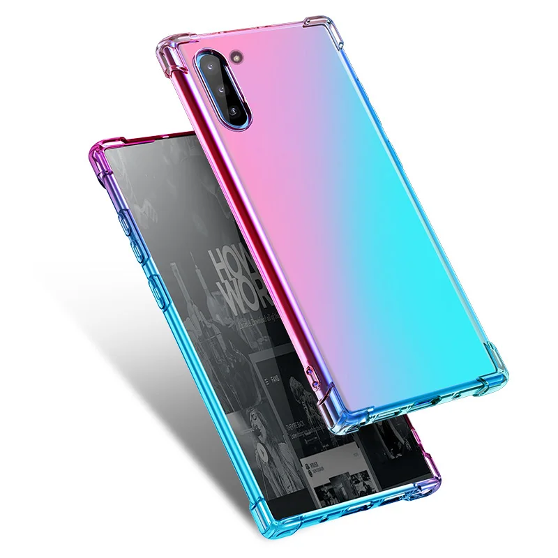 

Shatter-resistant Phone Cover Tpu Gradient Case Cover Luxury Ultra-thin Protective Phone Case Phone Accessories Lightweight Pink