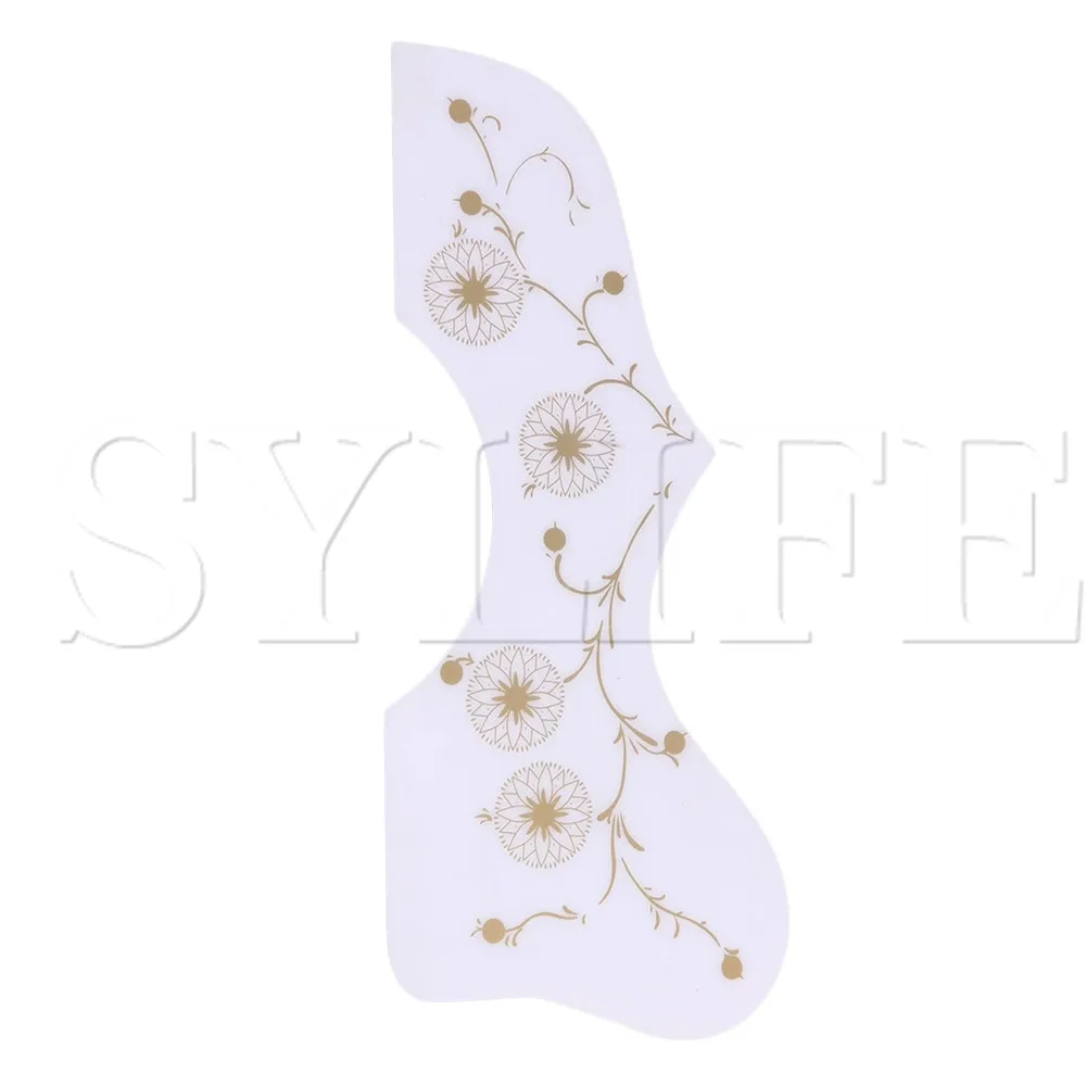 

White Bird Shape Pickguard Plastic Scratch Plate Folk Acoustic Guitar