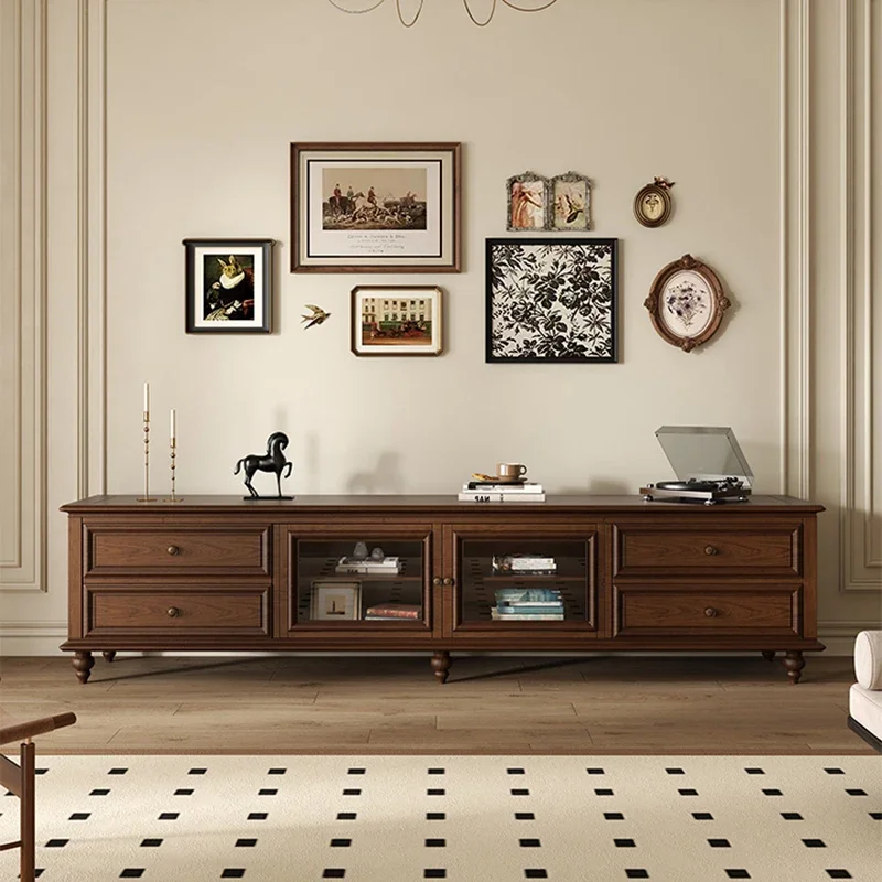 Простой дизайн деревянные подставки для телевизора в гостиную шкафчик хранения