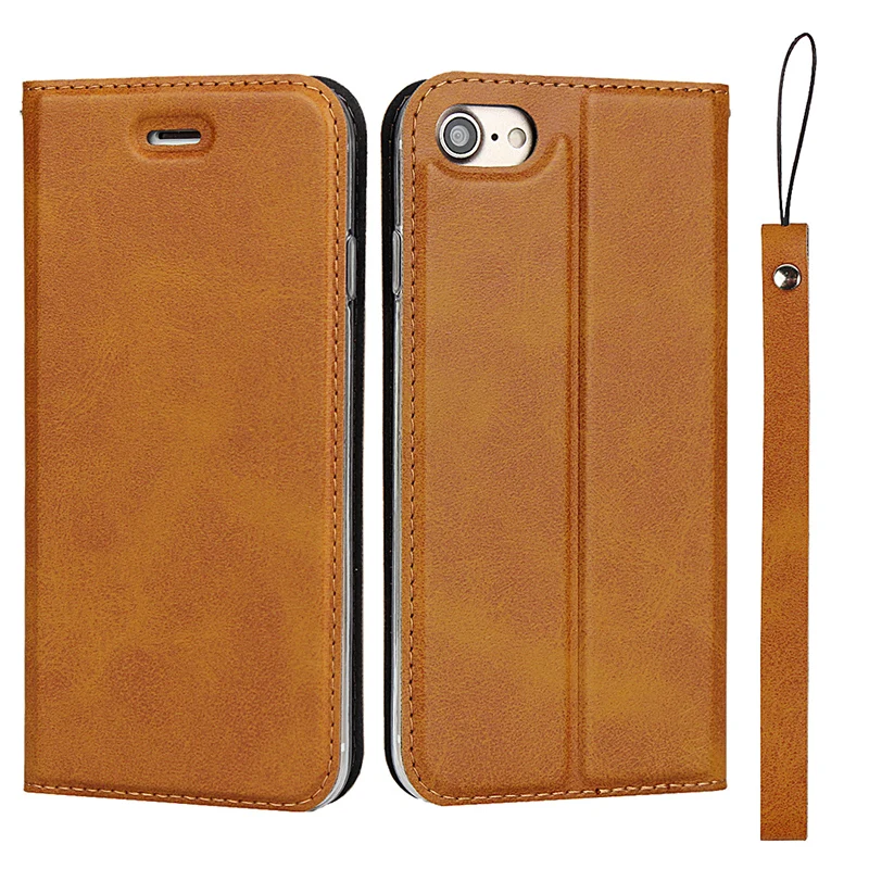 

Leather Wallet Soft Feel Flip Case For iPhone 13 12 11 Pro Max 12 Mini X XS Max XR 7 8 6 6S Plus Card Slots Stand Lanyard Cases