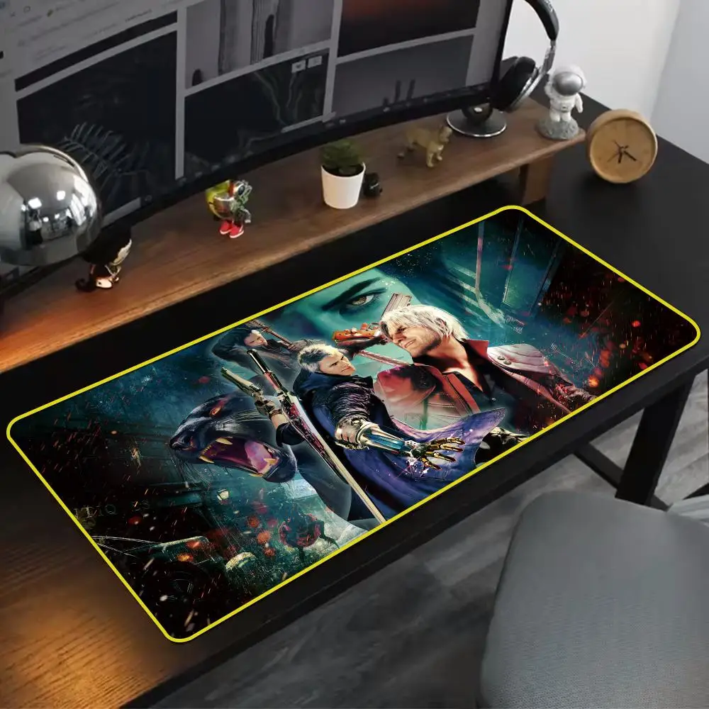 Прохладный коврик для мыши D-Devil M-May C-Cry 5 90x40 см цветной замок чистый натуральный