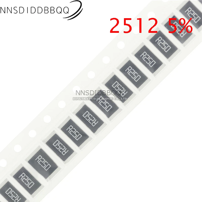

100pcs 2512 5% 1W SMD Chip Resistor resistors 0R - 10M 0 10 100 220 470 ohm 0R 10R 100R 220R 470R 1K 2.2K 4.7K 10K 100K 1M 10M