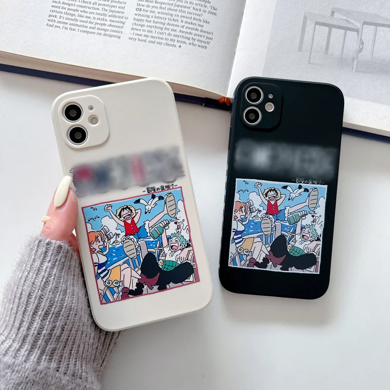 

Anime Phone Case One Piece For iPhone 13 12 11 Pro Max XS Max X XR 8 7 6 6S Plus SE2020 12 13 Mini Cartoon Luffy Case Back Cover