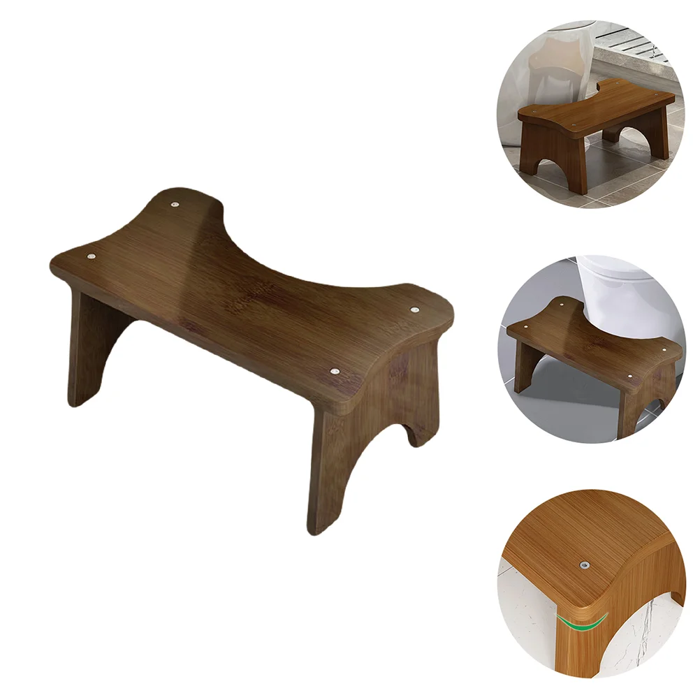 

Stool Wooden Toilet Step Footstool Foot Bathroom Potty Poop Home Folding Stable Woodsmall Squatty Bed Squat Footrest Rest