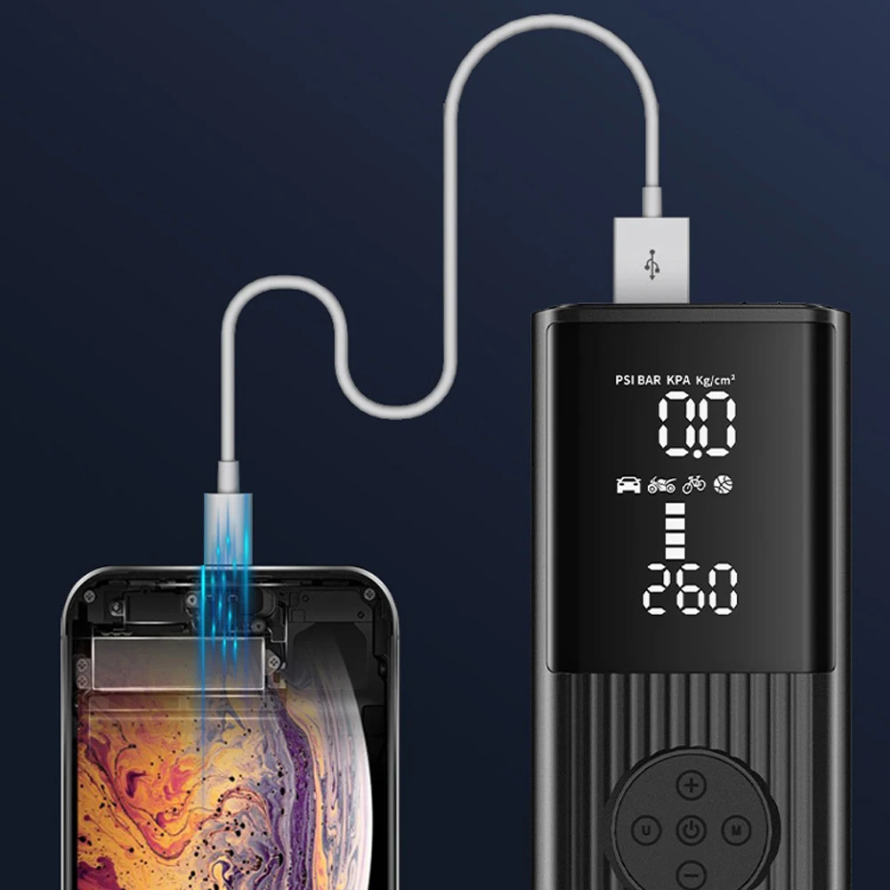 Компрессор Автомобильный цифровой портативный 12 В 180 Psi