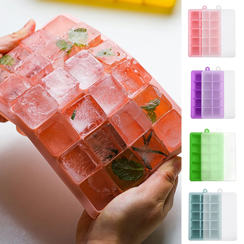 

Colorful Ice Mould Ice Cube Tray Cube Maker Silicone Mold Forms Food Grade Mold Summer Kitchen Gadgets DIY Ice Cream Mould