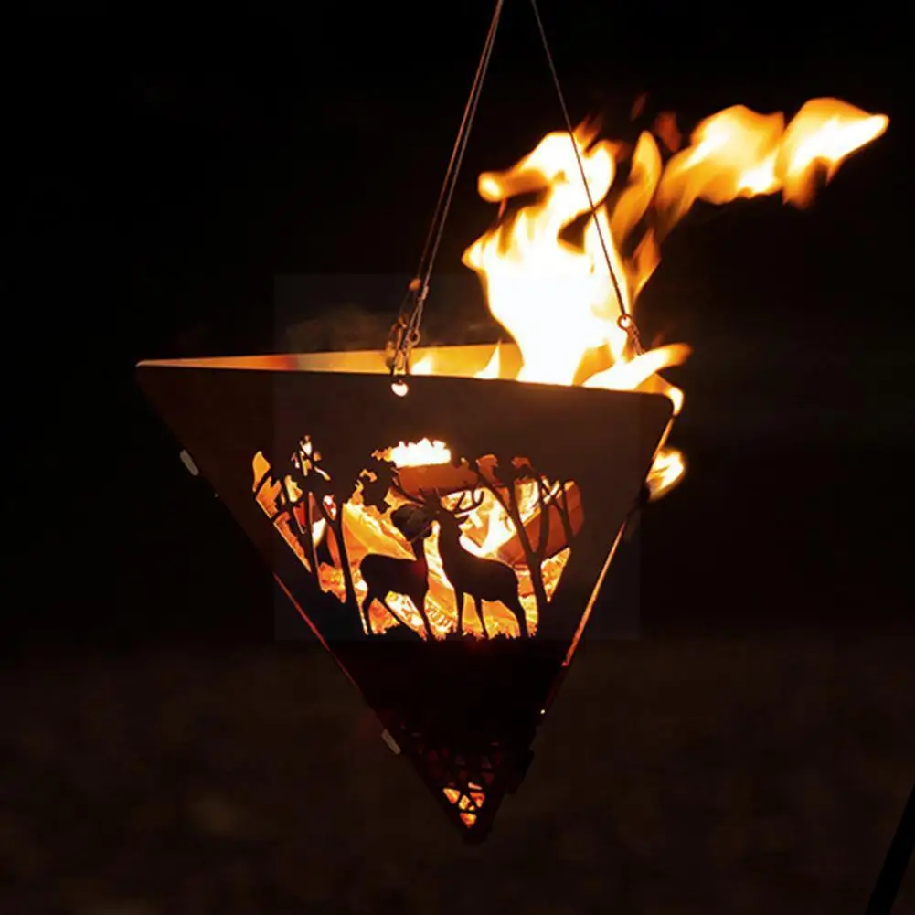 

Туристическая деревянная плита S9l8, стальная подвесная платформа, переносная дровяная плита для пикника и путешествий