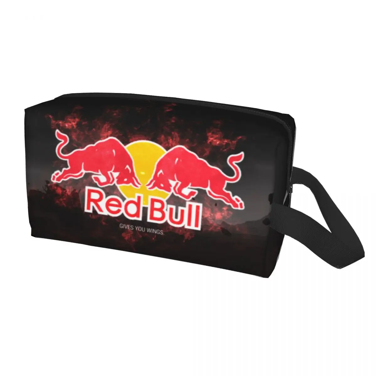 

Cute Red Double-Bull Travel Toiletry Bag for Women Animal Cow Makeup Cosmetic Bag Beauty Storage Dopp Kit