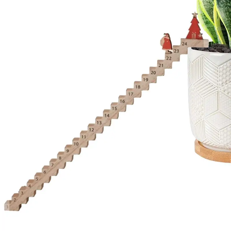 Забавный календарь для Деда Мороза лестницы обратный отсчет путешествий