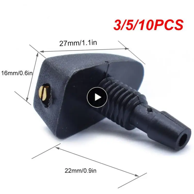 

3/5/10PCS Fan-shaped Car Windshield Washer Universal Durable Spray Head Wiper Adjustment Car Accessories Water Nozzle Cover
