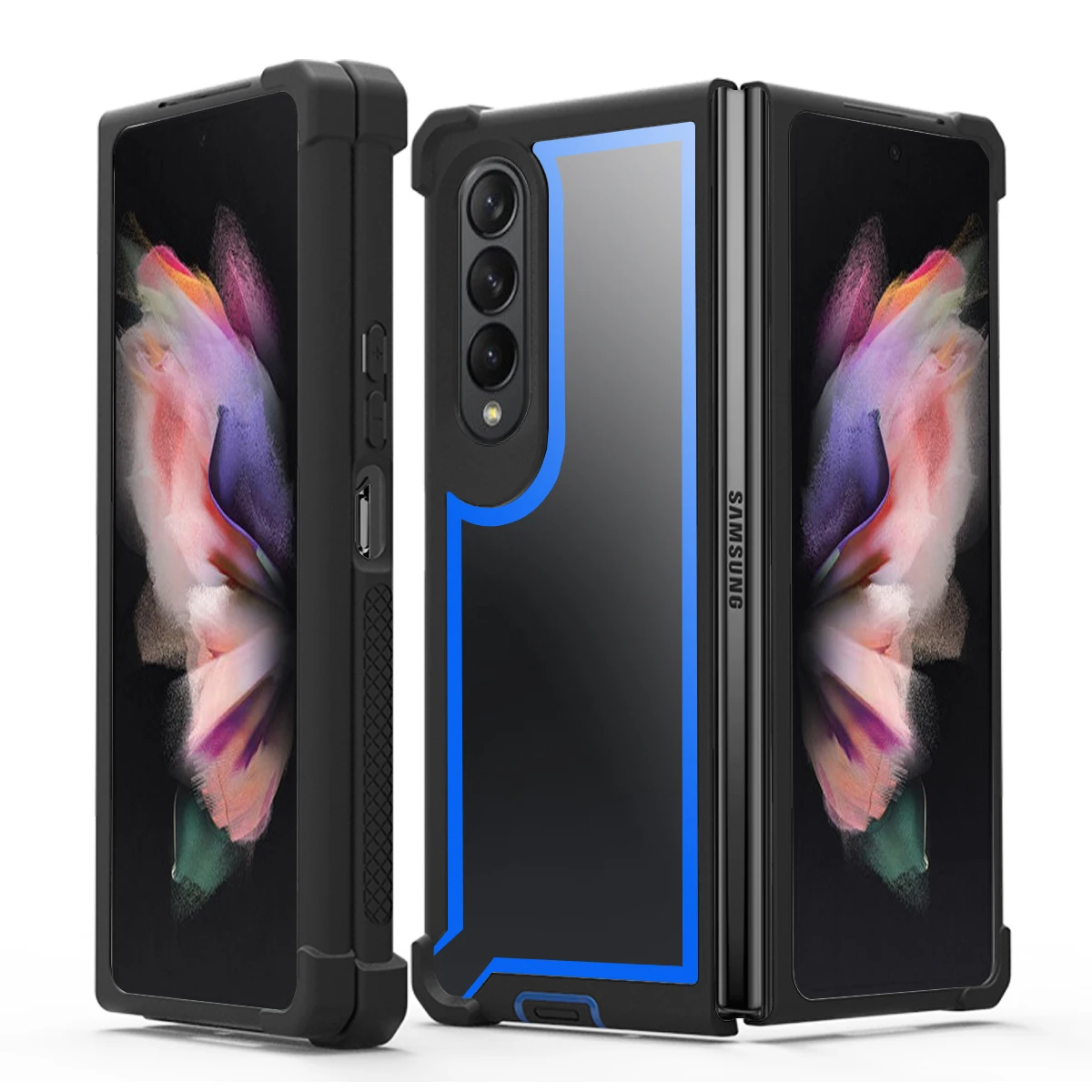 Защитный чехол в стиле милитари для Galaxy Z Fold 6/Z 5/Z 4/Z 3