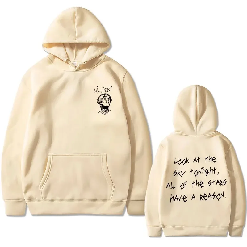 Мужская толстовка в стиле хип-хоп с принтом звёзд