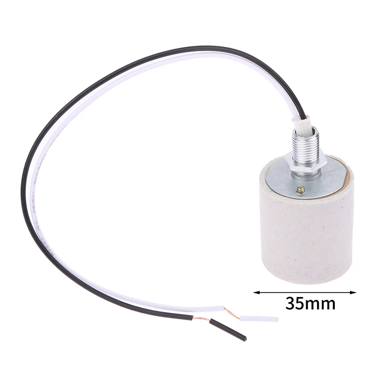 

Настенный Керамический винт, термостойкий адаптер, розетка для домашнего использования, круглая для цоколя лампы E14, патрон для лампы E27 с кабелем, замена для дома