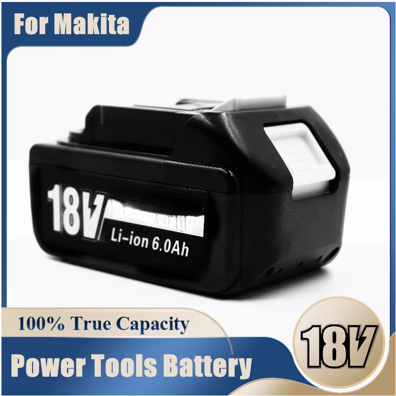 

Новый перезаряжаемый литий-ионный аккумулятор 18650 18 в 6000 мАч подходит для Makita 18 в 6 Ач BL1840 BL1850 BL1830 BL1860B LXT400