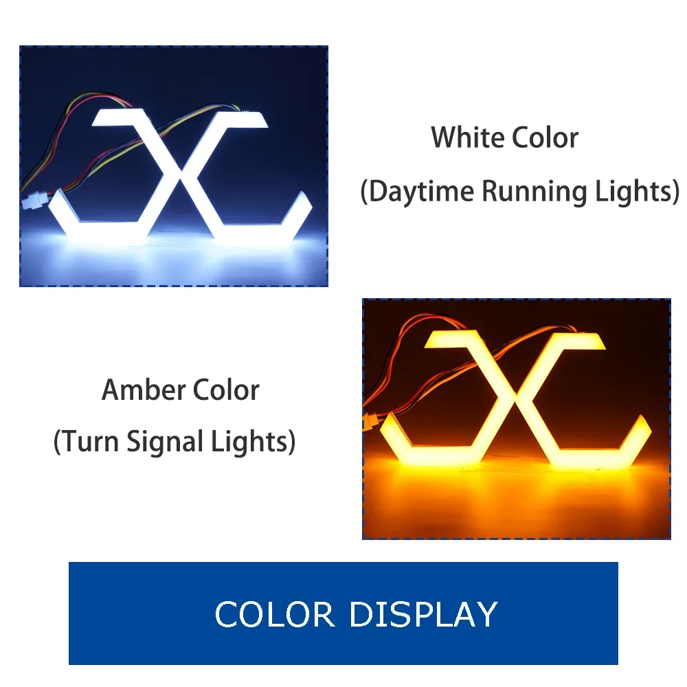 1 комплект светодиодных шестигранных кольев Halo Angel Eyes для мотоциклов