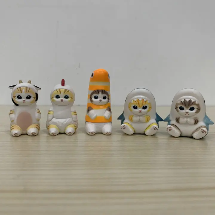 Фигурки кошек Eikoh Mofusand Kawaii Mofusand, персонажи аниме акулы, экшн-фигурки, Акула, кошка, гасяпон, игрушки, модель, украшения, кукла