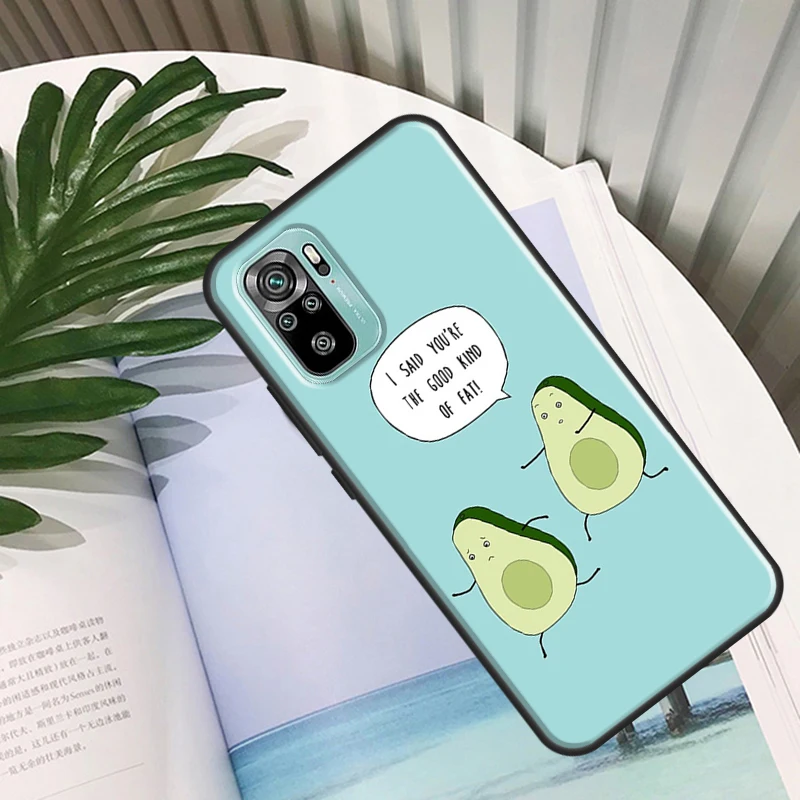 Lovely Avocado For Xiaomi Redmi 10 9A 9T 9C Case Note 11 Pro 9 9S 10S Phone Cover | Мобильные телефоны и аксессуары