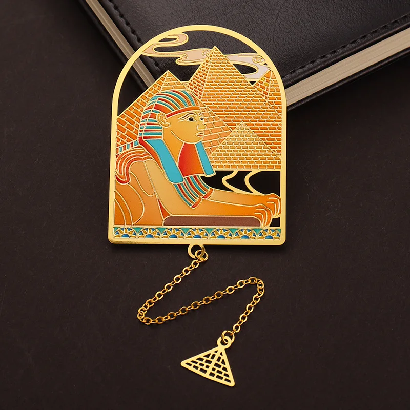 

Металлическая закладка с египетской живописью JESJELIU