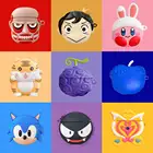 3D мультяшный чехол для AirPods, милый чехол для наушников s для Airpods 1 2, защитный чехол с аксессуарами и брелоком Атака Титанов