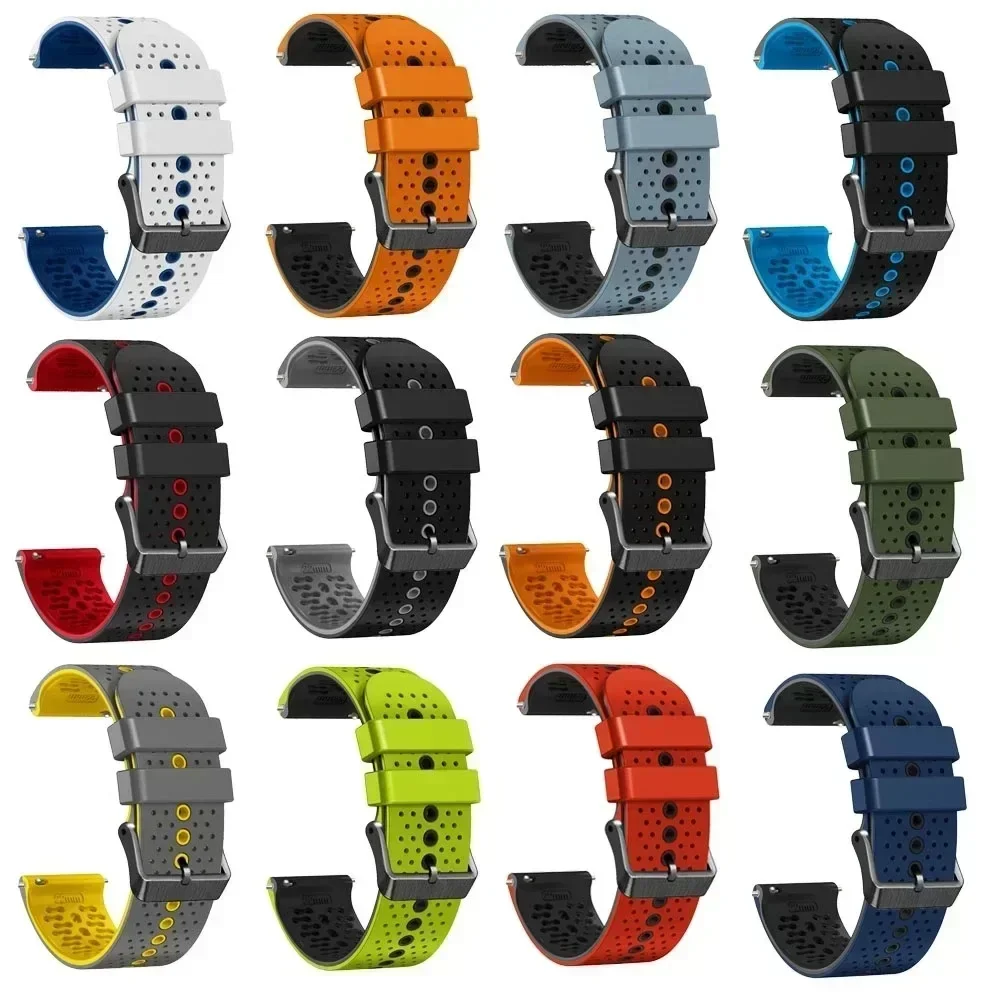 Ремешок силиконовый для смарт-часов TicWatch Pro 3 GPS GTX 2021 2020 22 мм