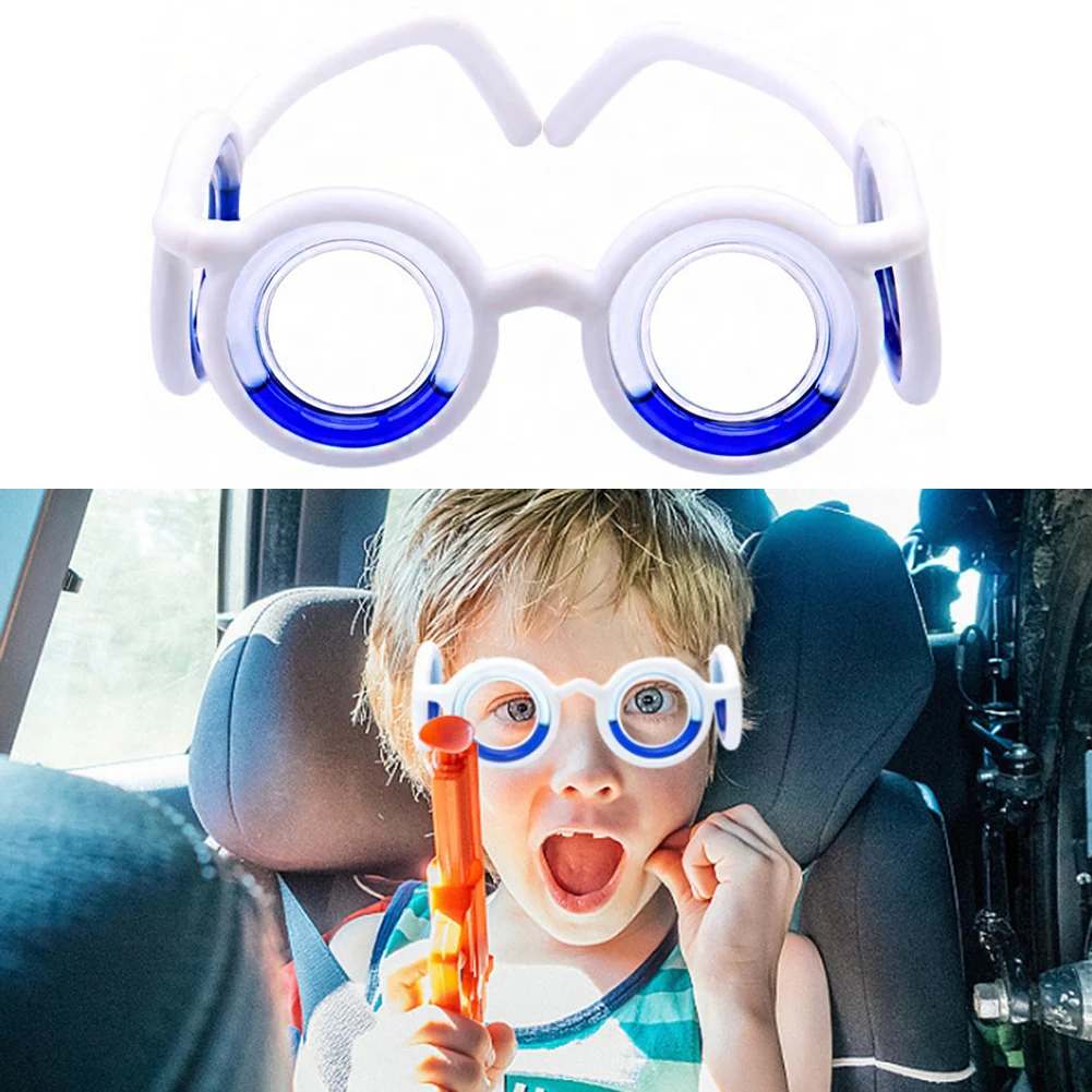

Detachable Car Sickness Glasses Portable Foldable Travel Sports Glasses Anti-Motion Vomit Cruise Ship Anti-Nausea Eyewear
