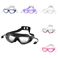 adult professional swimming goggles anti fog uv protection lens men women swim glasses waterproof adjustable watersports eyewear