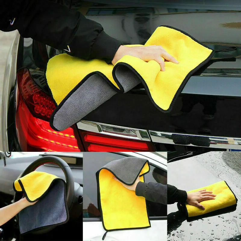 

1Pcs Ultra Soft Car Wash Microfiber Towel Car Cleaning Drying Cloth Car Care Detailing Towel Car Microfiber Cloth 30x30/40/60CM