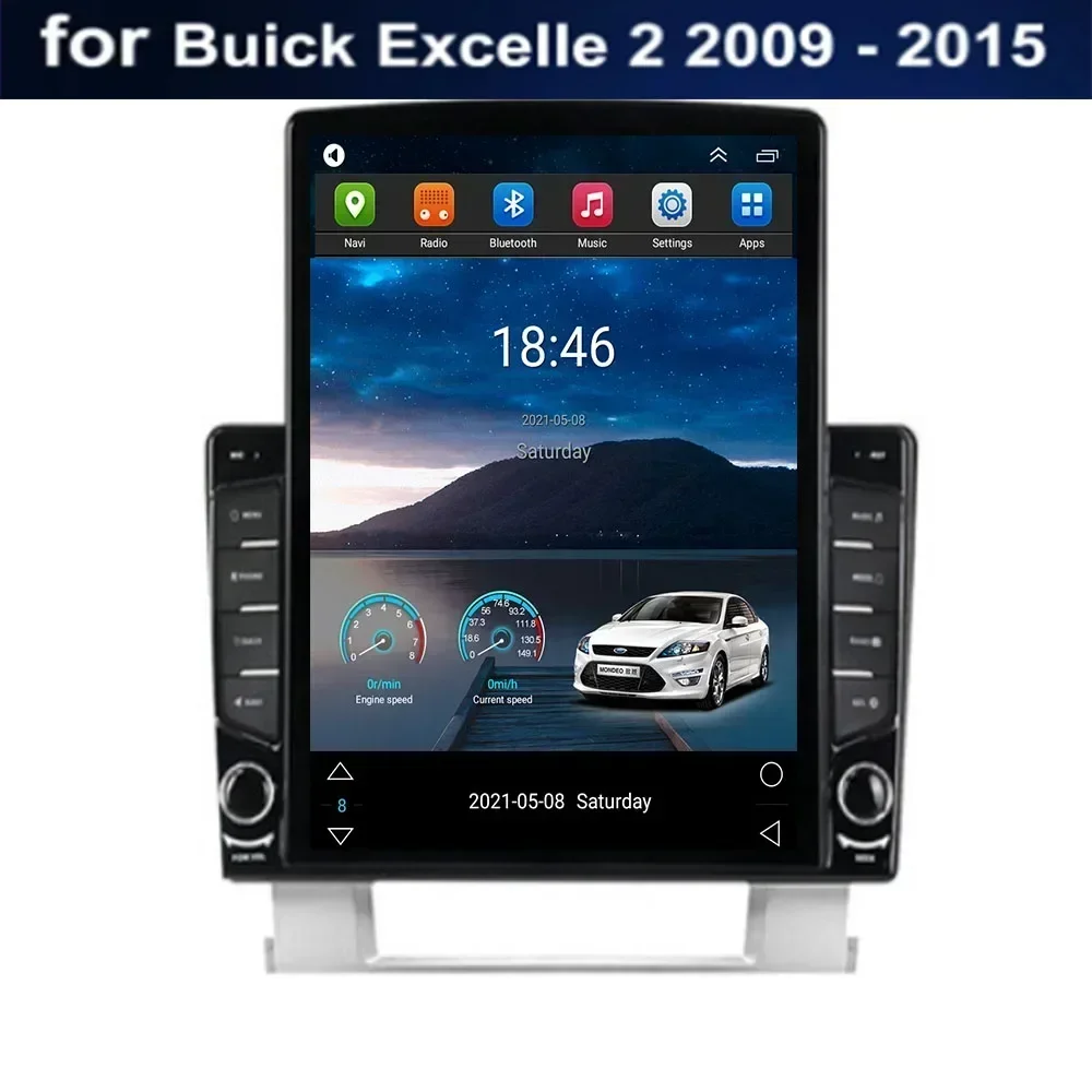 Для Tesla Style 2Din Android13 Автомобильный радиоприемник для Buick Excelle 2 Opel Astra J