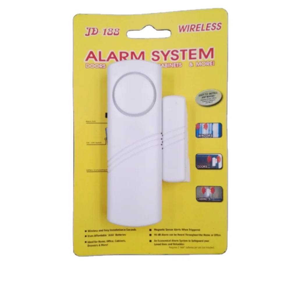 Magnetic Door Windows Burglar Vibration Panic Sensor Alarm Anti Intruder Wireless Anti Theft Device Door Sensor Alarm System enlarge