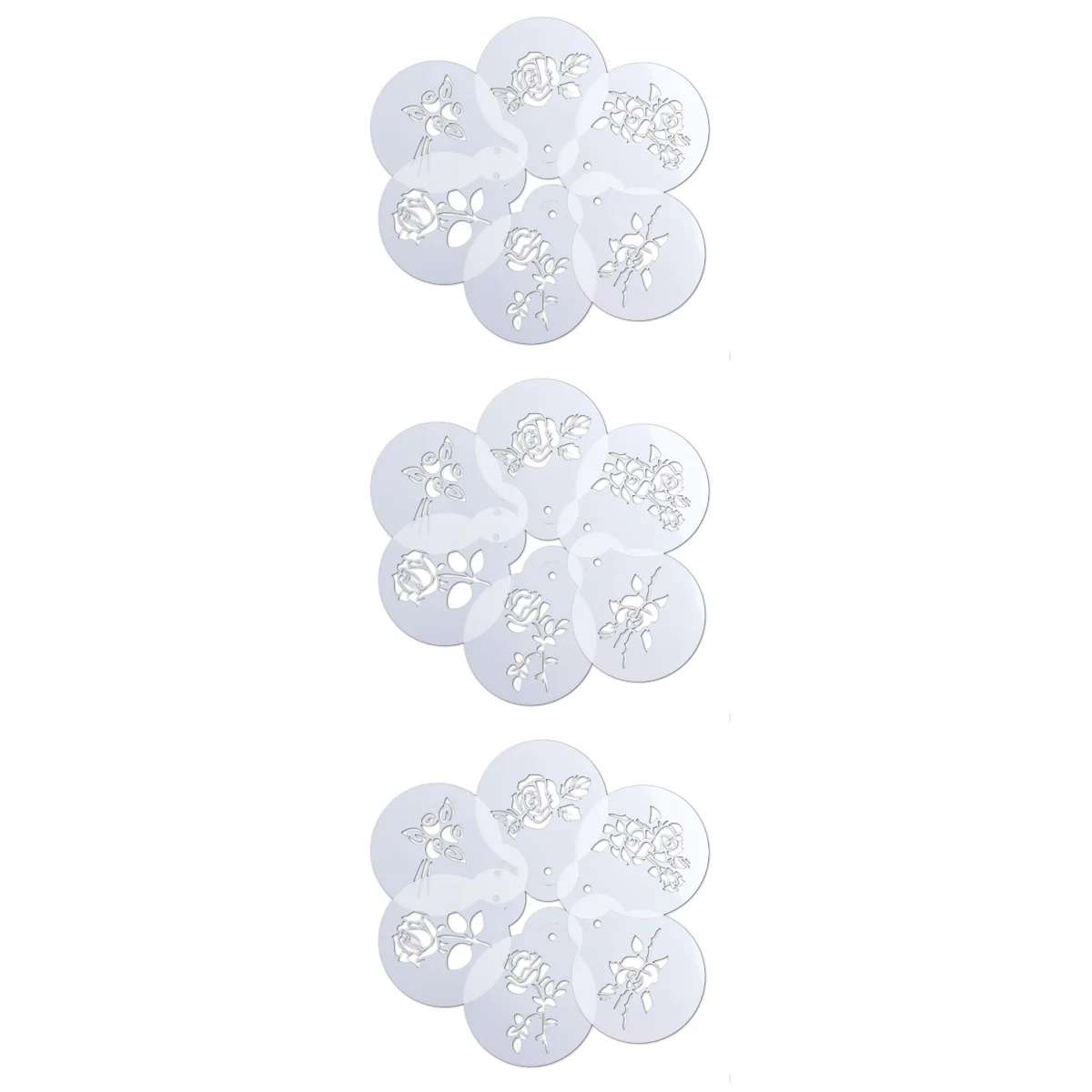 

Stencil Cake Decorating Stencils Template Cookie Barista Wedding Diy Flower Spray Baking Tools Crafts Scrapbooks Coffee Decor