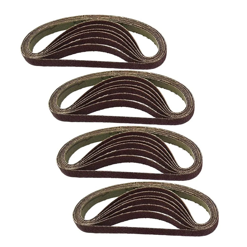 

50pcs/Set 330 X 10mm Air Finger Sander Sadning Belt 60/80/100/120 Grit