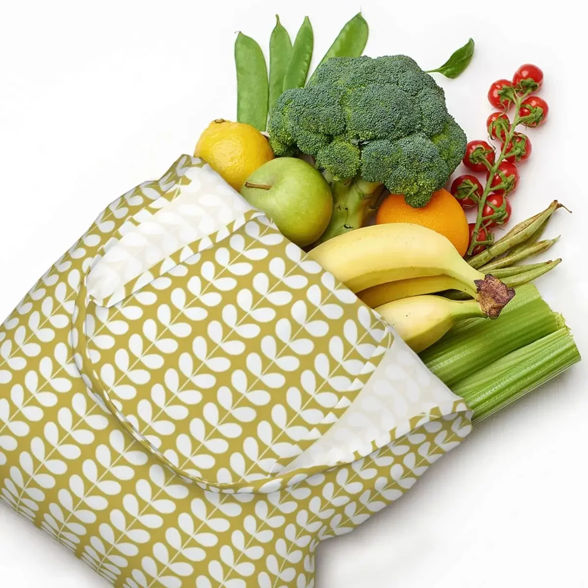 Миниатюрные сумки-тоут с принтом на заказ Orla Kiely многоразовые холщовые сумки