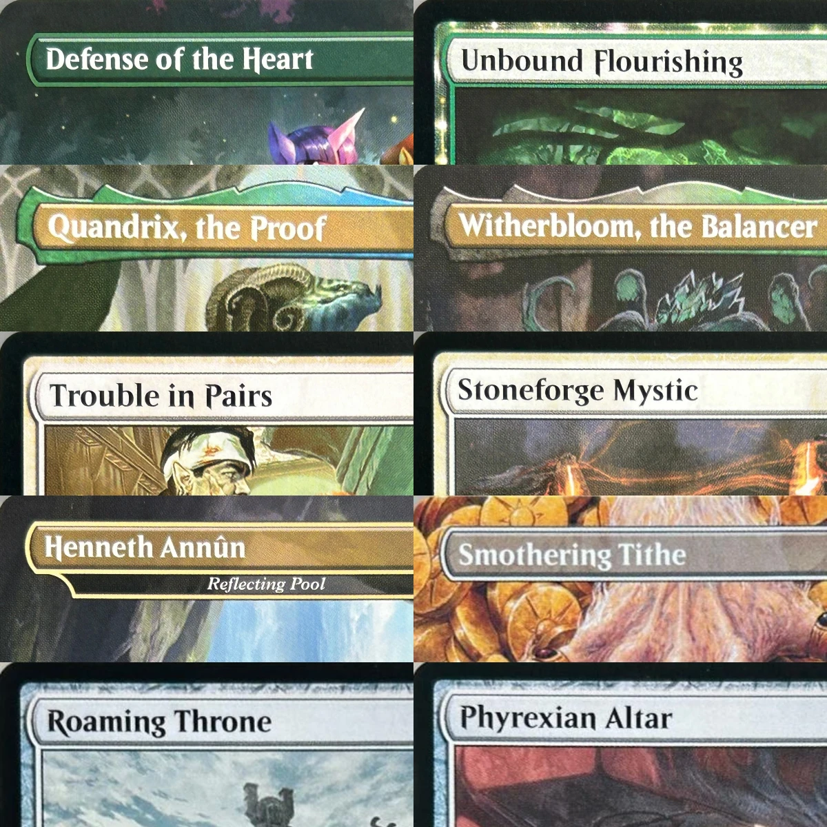 Фото Высококачественные TCG-прокси-карты LK37 Faerie Mastermind Miirym, Sentinel Wyrm Trouble in Pairs Windfall (Black-Core) №1