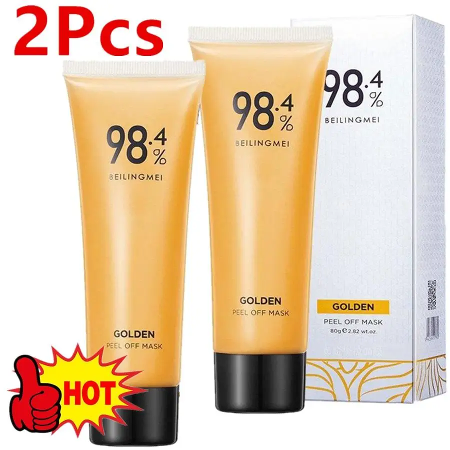 2 шт. 98.4% Золотая фольга Beilingmei маска-пилинг 24k укрепляющая маска для лица грубых и