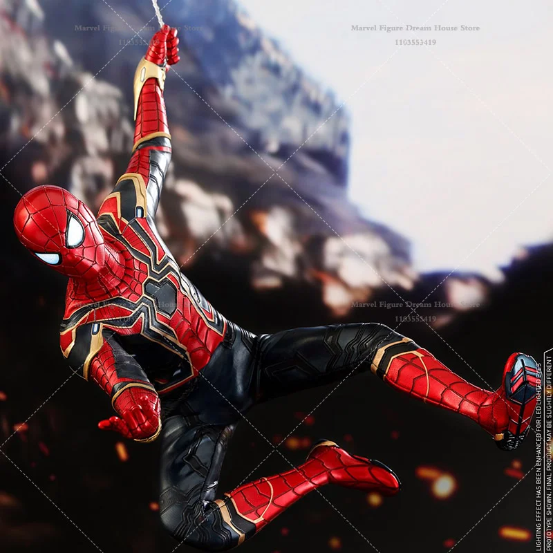 HOTTOYS MMS482 масштаб 1/6 Marvel Человек-Паук Питер Паркер Золотой Паук Стальной коготь 12