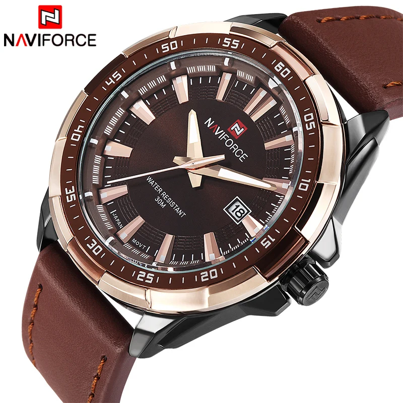 Часы наручные NAVIFORCE мужские кварцевые модные роскошные спортивные